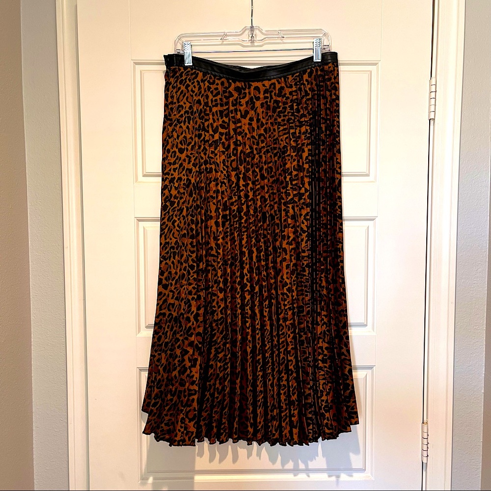 Zara Leopard Print Skirt NWT XL